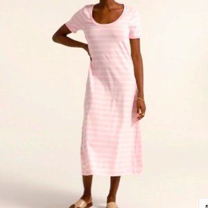 NWT J. Crew Knit Striped Midi Dress, Pink Orchid & Pale Blossom, Small